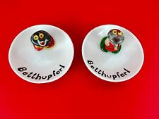 Vintage German Betthupferl Bedtime Sweets Ceramic Dish Rock People Fun Kitschy picture