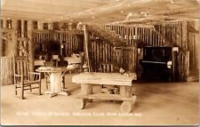Real Photo Postcard Office McKenzie Anglers Club near Eugene, Oregon Flyfishers picture
