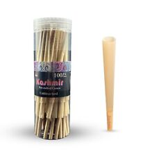 Kashmir Pre Rolled Cones 1 1/4 Size Unbleached Rolling Paper Cones Smooth 100 Ct picture