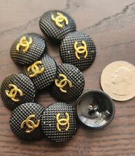 Lot of 8pcs Chanel Vintage Buttons and Zipper Pulls Metal Heavy picture