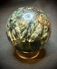 Gorgeous Rare Seraphinite Sphere With Stand 220 Grams picture