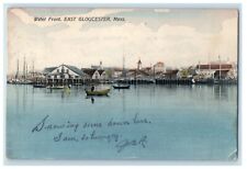 1908 Water Front Boats East Gloucester Massachusetts MA Posted Antique Postcard picture