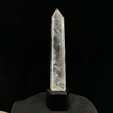 4.81LB rare Natural clear Quartz crystal obelisk Dot magic Reiki healing +base picture