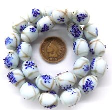 25 Vintage Fancy Lampwork Trade Beads African L710 Venetian Style picture