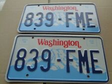 1991-1997 Washington  Passenger  license Plate Pair YOM (839-FME) NOS DMV Ready  picture