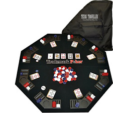 Trademark Poker Texas Traveller Table Top & Chip Travel Set picture