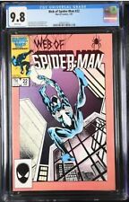 Web of Spider-Man #22 (Marvel 1987) CGC 9.8 (POP 7) Bechum Nichols Black Suit picture