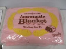 VINTAGE PINK GENERAL ELECTRIC AUTOMATIC BLANKET NEW MINT IN PACKAGE DOUBLE/FULL picture