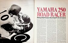 1974 Yamaha 250 Road Racer Motorcycle History - 10-Page Vintage Article picture