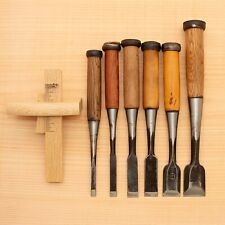 Japanese Round Chisel Set of 6 Hand Tool wood working #553 picture