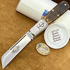 ✨Great Eastern Cutlery GEC Tidioute TC 15 Rustic Brown Sawcut Richlite Knife picture