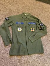 Vintage US Air Force Shirt With Patches Year Unknown picture