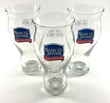 3 Samuel Sam Adams Boston Lager 16 Oz. Pint Beer “For the love of beer” 3 Set picture