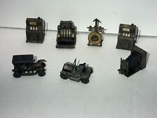 Diecast Bronze Pencil Sharpeners NY USA NICE Rare Vintage Lot of 7 Different  picture