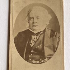 Antique CDV Photograph ID John Bright Quaker British UK Statesman Great Orator picture