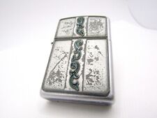 Green Baroque Zippo 2003 Fired picture