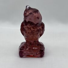BOYD ART GLASS OWL Figurine Paperweight (2nd 5 Years) Rosewood?  1984-1988 VTG picture