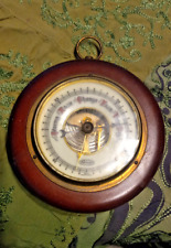 Vintage Stellar  German Wood Barometer Stormy Rain Change Fair Very Dry picture