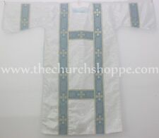 Silver vestment with Deacon's stole and maniple lined Dalmatic chasuble picture