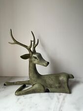 Vintage Antique Deer Sculpture Figurine 11x15” picture