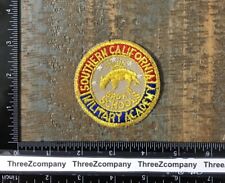 Vintage SOUTHERN CALIFORNIA MILITARY ACADEMY Cut Edge Patch SCMA Defunct Twill picture