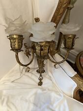 sconce torchiere french style wreaths  birds ornate rose petal shade lamp  picture