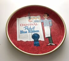 Vintage Original Pabst Blue Ribbon Beer Tray - 13
