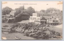 Adams House Marblehead Massachusetts MA Canoe Shoreline Vintage Postcard picture