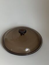 Vision Cookware Pyrex Corning Ware Round Amber V-1.5-C  Lid Only READ picture