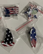 Disney MICKEY Mouse  JIMINY CRICKET AMERICAN FLAG PATRIOTIC Pins lot of 4 picture