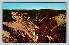 Scenic Grand Canyon Of Yellowstone National Park Northern Rim Vintage Postcard picture