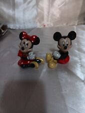 Vtg. Mickey & Minnie Mouse Sitting Figurine picture