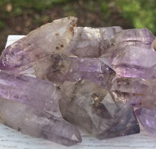 Rare SMOKY AMETHYST Lepidocrocite Healing Crystal Scepter Point Chiredzi 1 to 2” picture