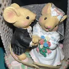 First Christmas Together Mice Wedding 1999 Carlton Heirloom Collection Ornament  picture