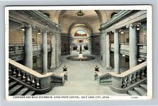 Salt Lake City UT-Utah Corridor & Stairways State Capitol c1930 Vintage Postcard picture