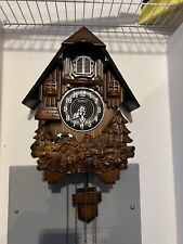 Kaiser Quartz large Wooden Waterwheel Cuckoo Clock Battery Operated Excellent picture