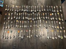 lot vintage souvenir collector spoons 100 Spoons States, Countries and Cities picture