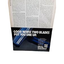 1978 Gillette Good News Twin Blade Razor Original Print Ad Vintage picture