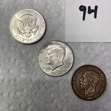 Real 90% Silver Kennedy Half / Copper  King George Coin ,🔥93 picture