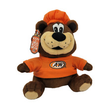 Rooty the Great Root Bear Plush A&W Root Beer Mascot Stuffed Animal 9 in picture
