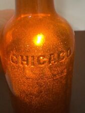 Pre Prohibition Jos Triner Chicago Illinois Elixir Bitter Wine Amber Bottle OI picture