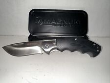 Boker Magnum 440a Stainless Locking Knife Mint condition Open box picture