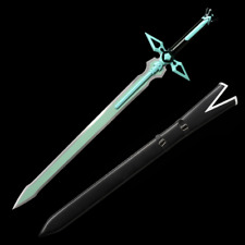 SR Sword Art Online 1:1 Size Kirito Elucidator/Dark Repulser Carbon Steel Swords picture