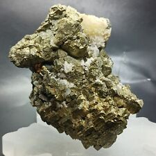 Large Raw Cubic Pyrite Crystal With Quartz Gold Sparkling Pyrite Specimen Aaa picture