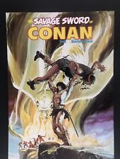 “THE SAVAGE SWORD” OF CONAN THE BARBARIAN DC COMICS POSTER 24” X 16.5” picture