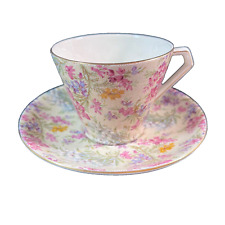 Vintage Lord Nelson Ware Chintz Tea Cup & Saucer Set 