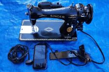 Vintage Singer Sewing Machine Model 15 1950 Tested Working AJ462030 picture