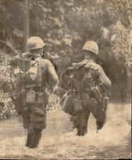LD292 Wire Photo US MARINES WADING CAUTIOUSLY IN SHALLOW STREAM DA NANG VIETNAM picture