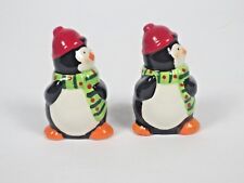 Penguin Holiday Hat And Scarf Salt And Pepper Shakers  picture