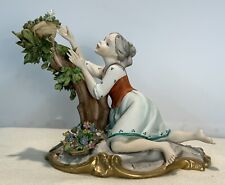 CAPODIMONTE GIANNI MERLO Porcelain Figurine 6”, Numbered picture